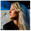 Shooting of blond Model